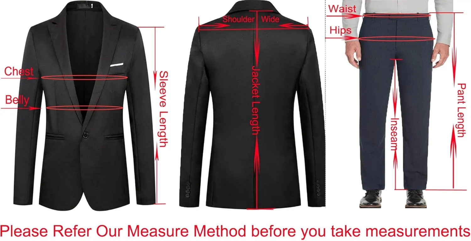 3 Piece Boys' Suits Set Kids Toddler Formal Wedding Party Birthday Dressy Tuxedo Jacket Vest Pants Set