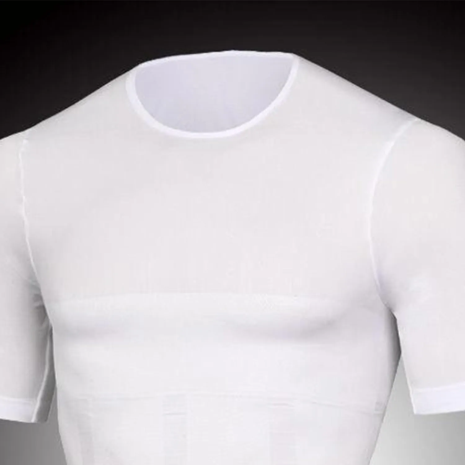 5 Pack Mens Slimming Body Shaper Shirt Compression Shirt Tummy Control Undershirt Short Sleeve Workout Shapewear
