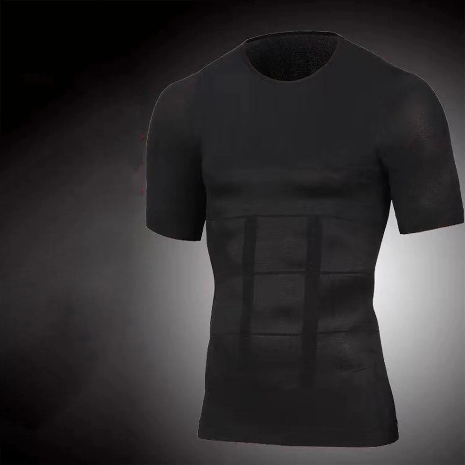 5 Pack Mens Slimming Body Shaper Shirt Compression Shirt Tummy Control Undershirt Short Sleeve Workout Shapewear
