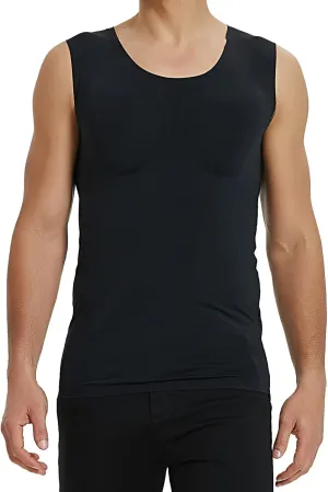 Adult Muscle Shirt False Muscle Chest Vest Enhancer Shaper Undershirt Summer Tees for Men
