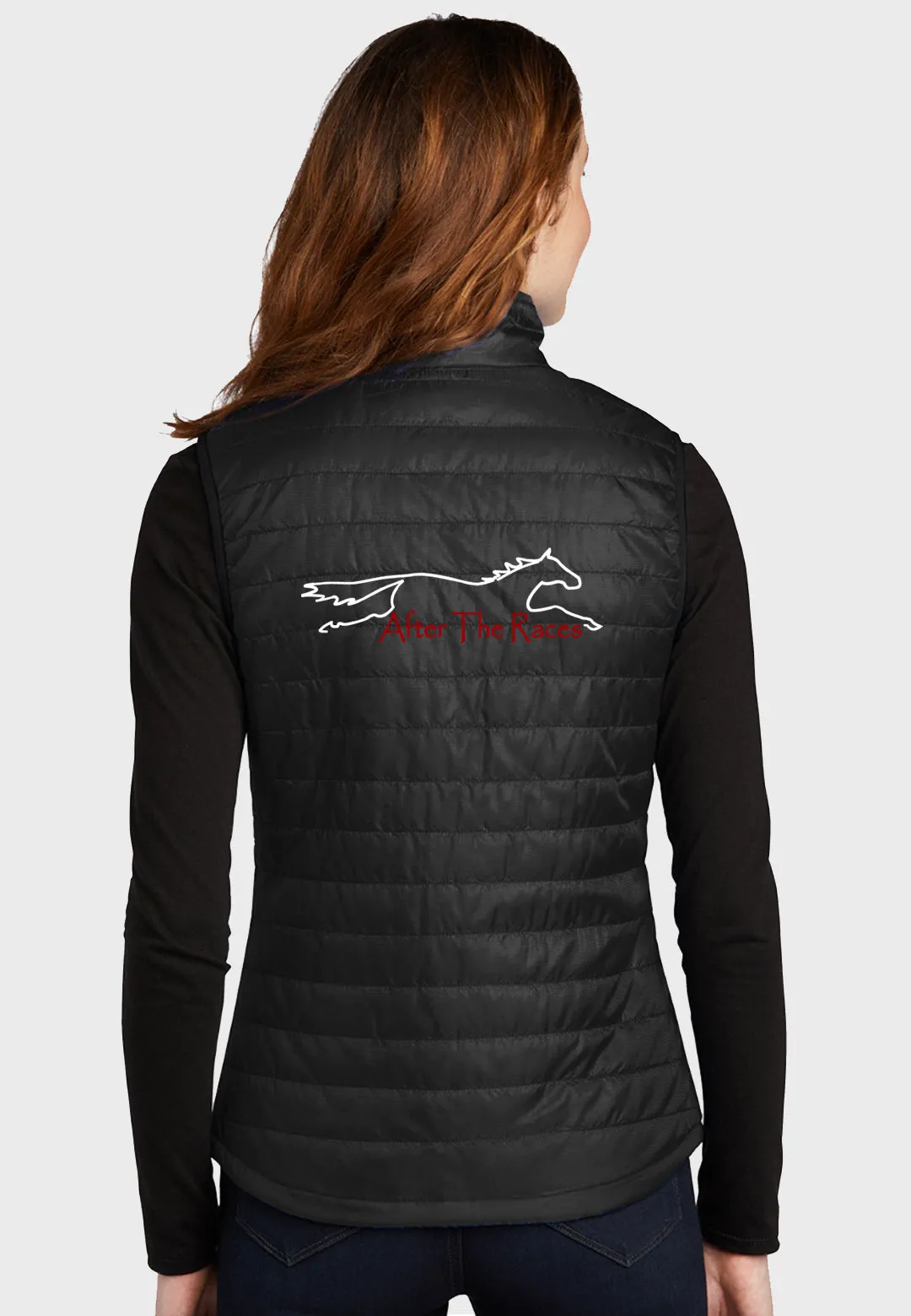 After the Races Port Authority Ladies Packable Puffy Vest - 2 Color Options
