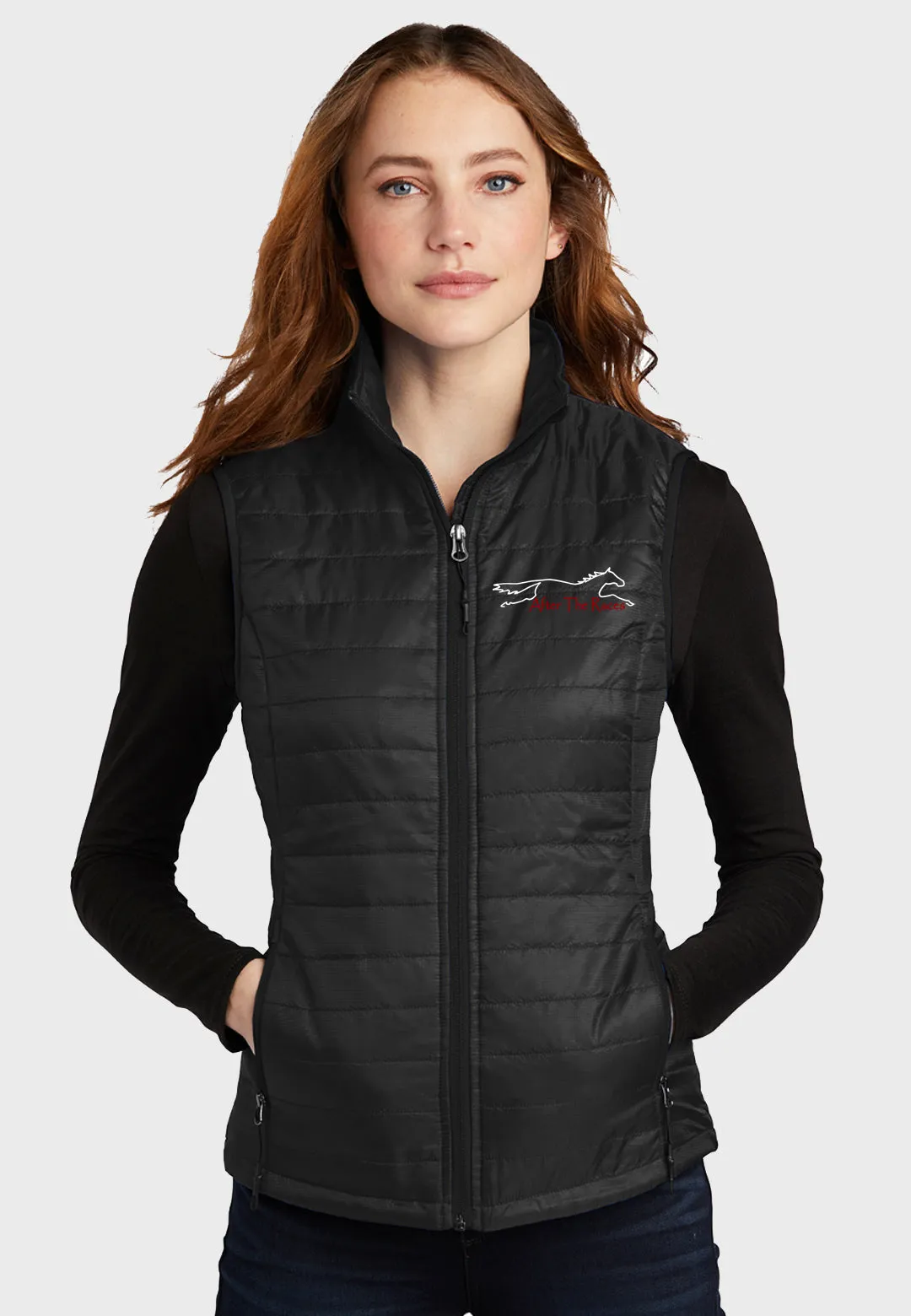 After the Races Port Authority Ladies Packable Puffy Vest - 2 Color Options