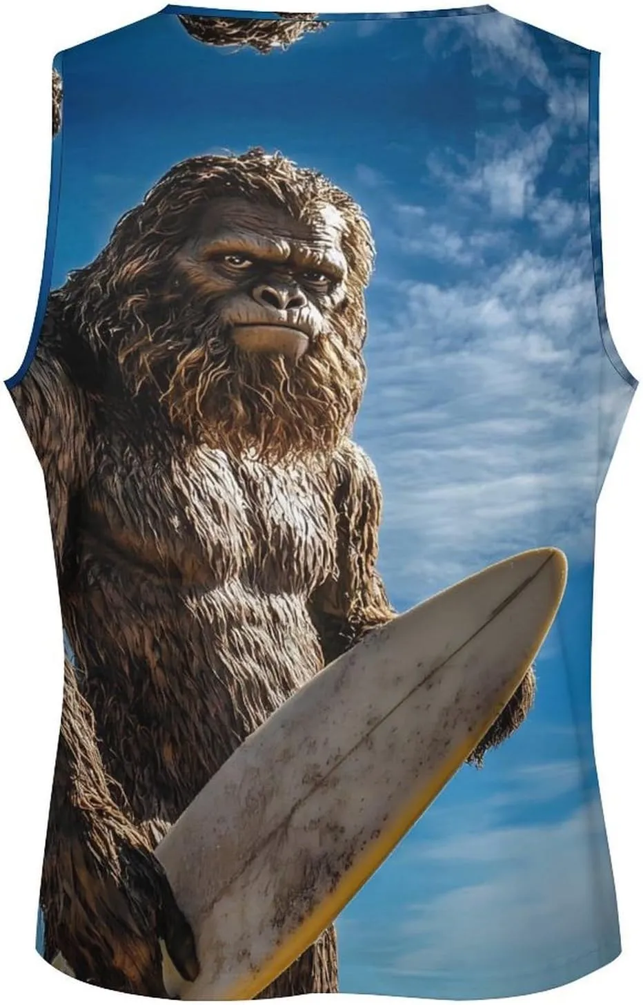 Bigfoot Surfing Beach Men's Activewear Tank Tops Gym Sleeveless Muscle T Shirts Workout Tees Vest