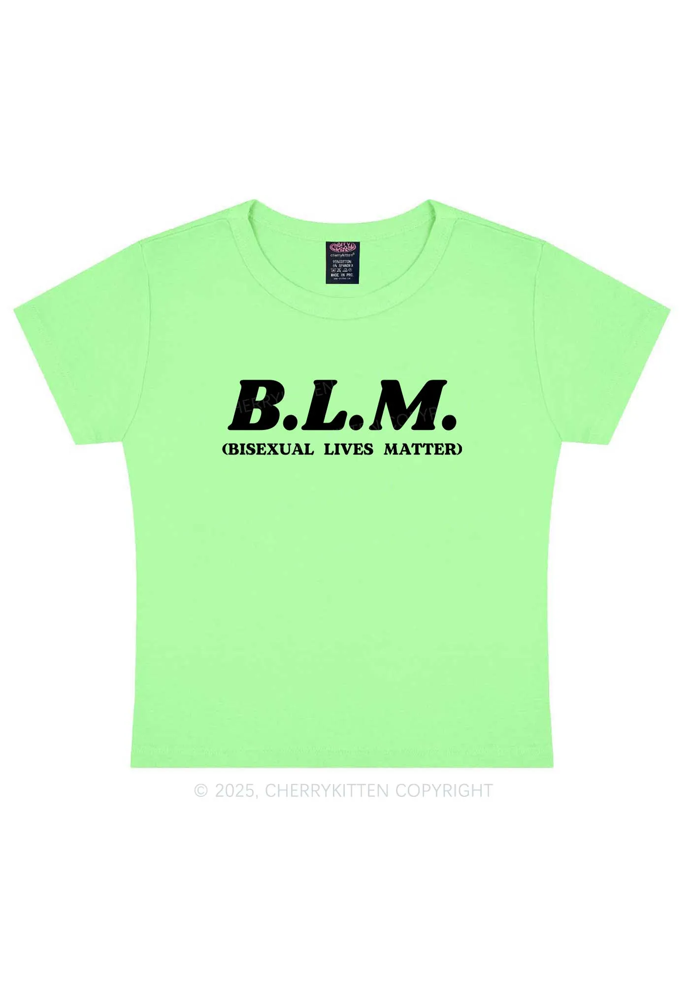 Bisexual Lives Matter Pride Y2K Baby Tee Cherrykitten