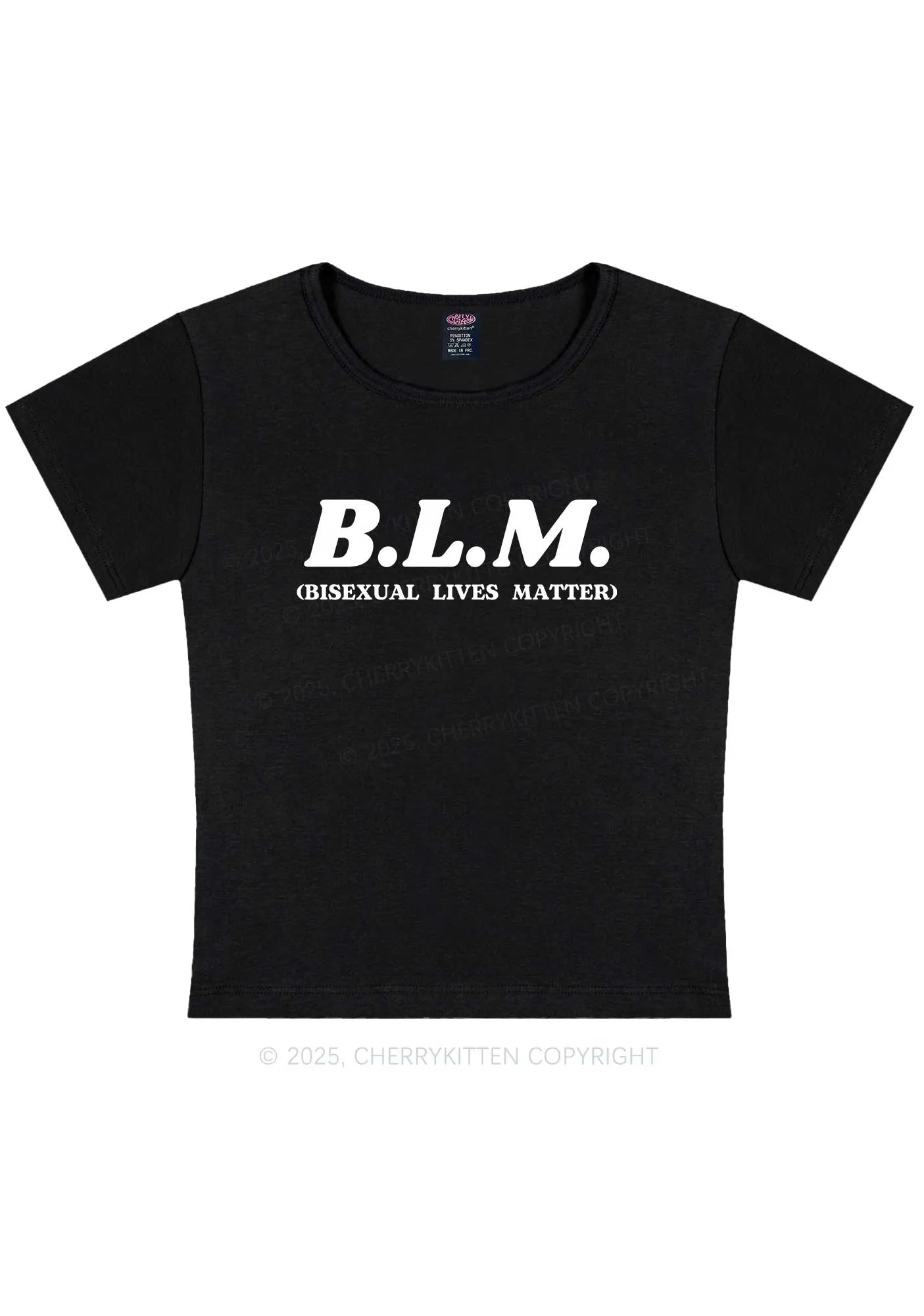 Bisexual Lives Matter Pride Y2K Baby Tee Cherrykitten