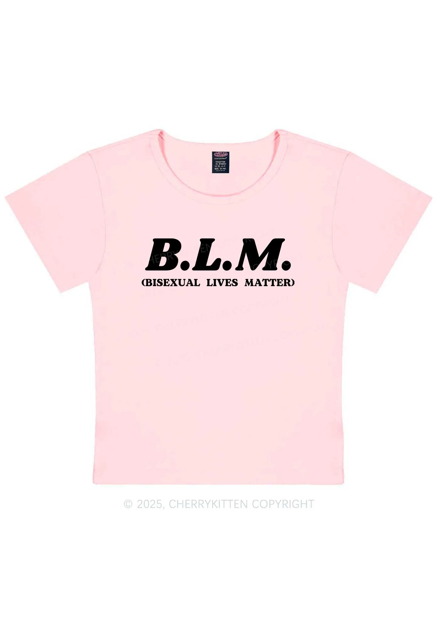 Bisexual Lives Matter Pride Y2K Baby Tee Cherrykitten