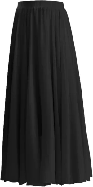 Boho Skirts for Women Summer Lightweight Sheer High Elastic Waist Pleated Loose Mesh Long Skirts for Going Out Outfits