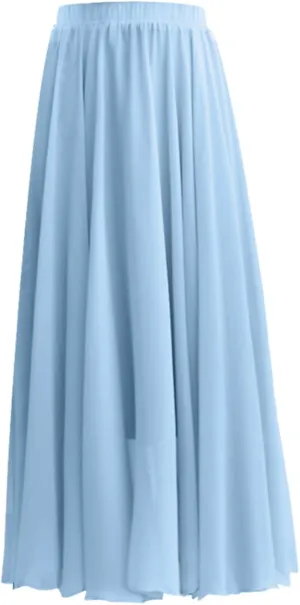 Boho Skirts for Women Summer Lightweight Sheer High Elastic Waist Pleated Loose Mesh Long Skirts for Going Out Outfits