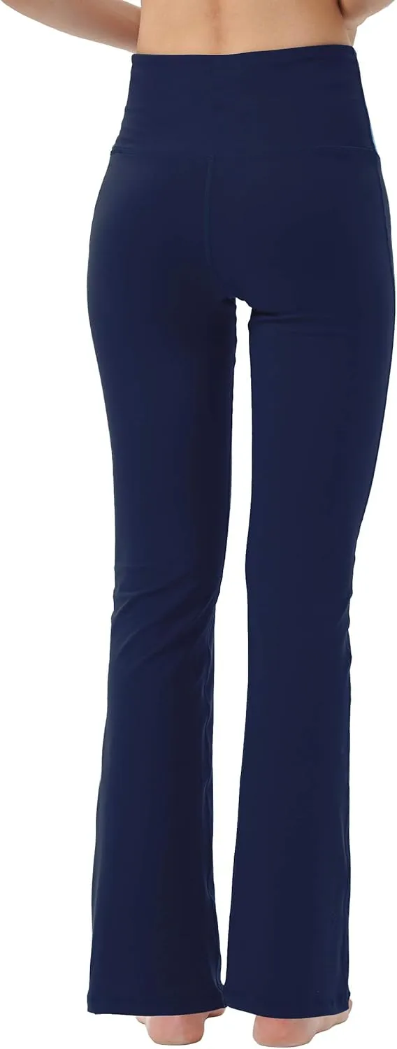 Bootcut Yoga Pants for Women High Waist Workout Pants for Women Tummy Control Bootleg Work Pants Dress Pants
