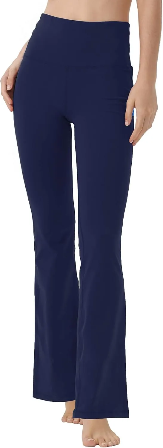 Bootcut Yoga Pants for Women High Waist Workout Pants for Women Tummy Control Bootleg Work Pants Dress Pants