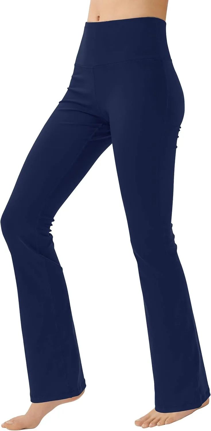 Bootcut Yoga Pants for Women High Waist Workout Pants for Women Tummy Control Bootleg Work Pants Dress Pants