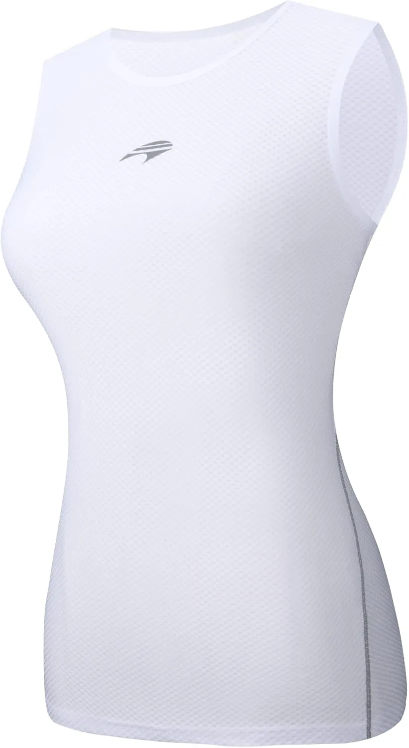 bpbtti Women's Quick Dry Sleeveless Base Layer High Wicking Tank Tops Cycling Undershirt Running Vests