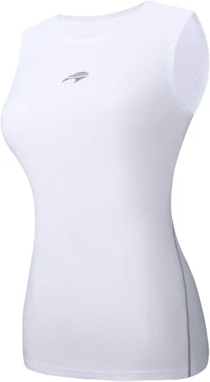 bpbtti Women's Quick Dry Sleeveless Base Layer High Wicking Tank Tops Cycling Undershirt Running Vests