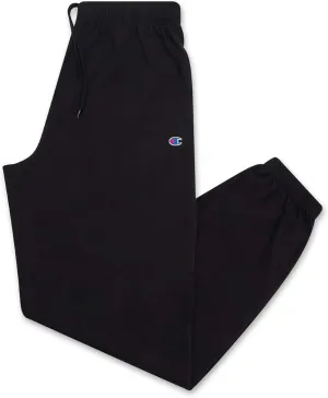 Champion Men's Big & Tall Closed Bottom Jersey Pant, Black, 2X