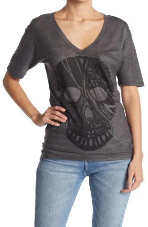 Deep V-Neck Boyfriend Tee - Ladies