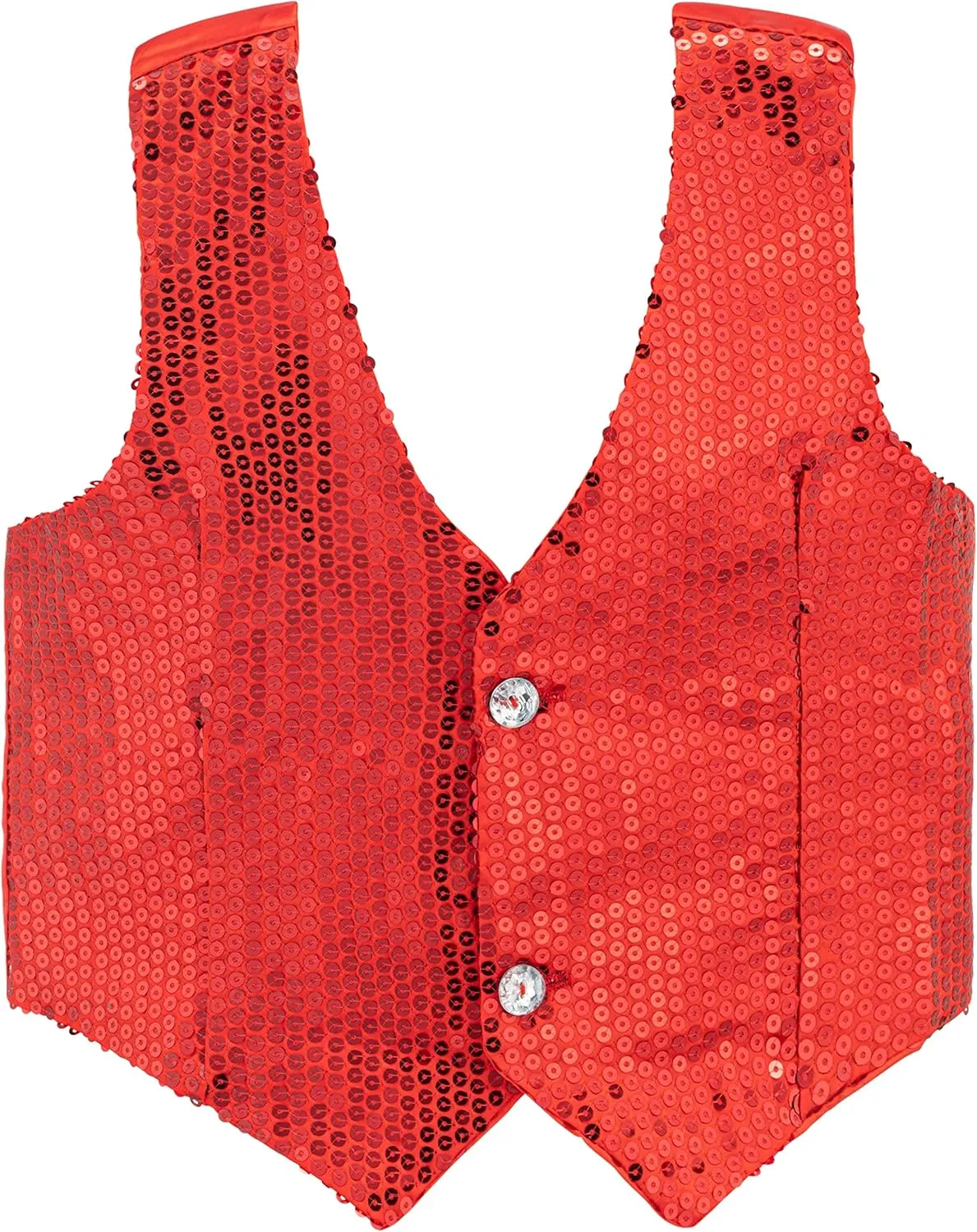 Dress Up America Sequin Vest for Men and Women - Adults Shiny Dance Vest - Disco Party Costume Vests