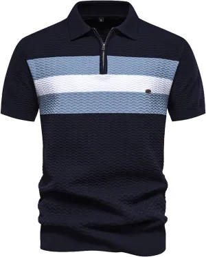Gifts for Him Under 25 Casual Top Lapel Zipper Casual Short Sleeve Loose Shirt Elegant Printed Shirt Top Dress Shirt