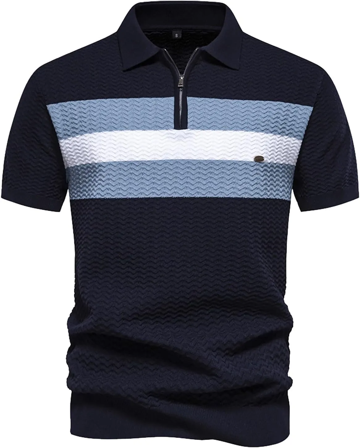 Gifts for Him Under 25 Casual Top Lapel Zipper Casual Short Sleeve Loose Shirt Elegant Printed Shirt Top Dress Shirt