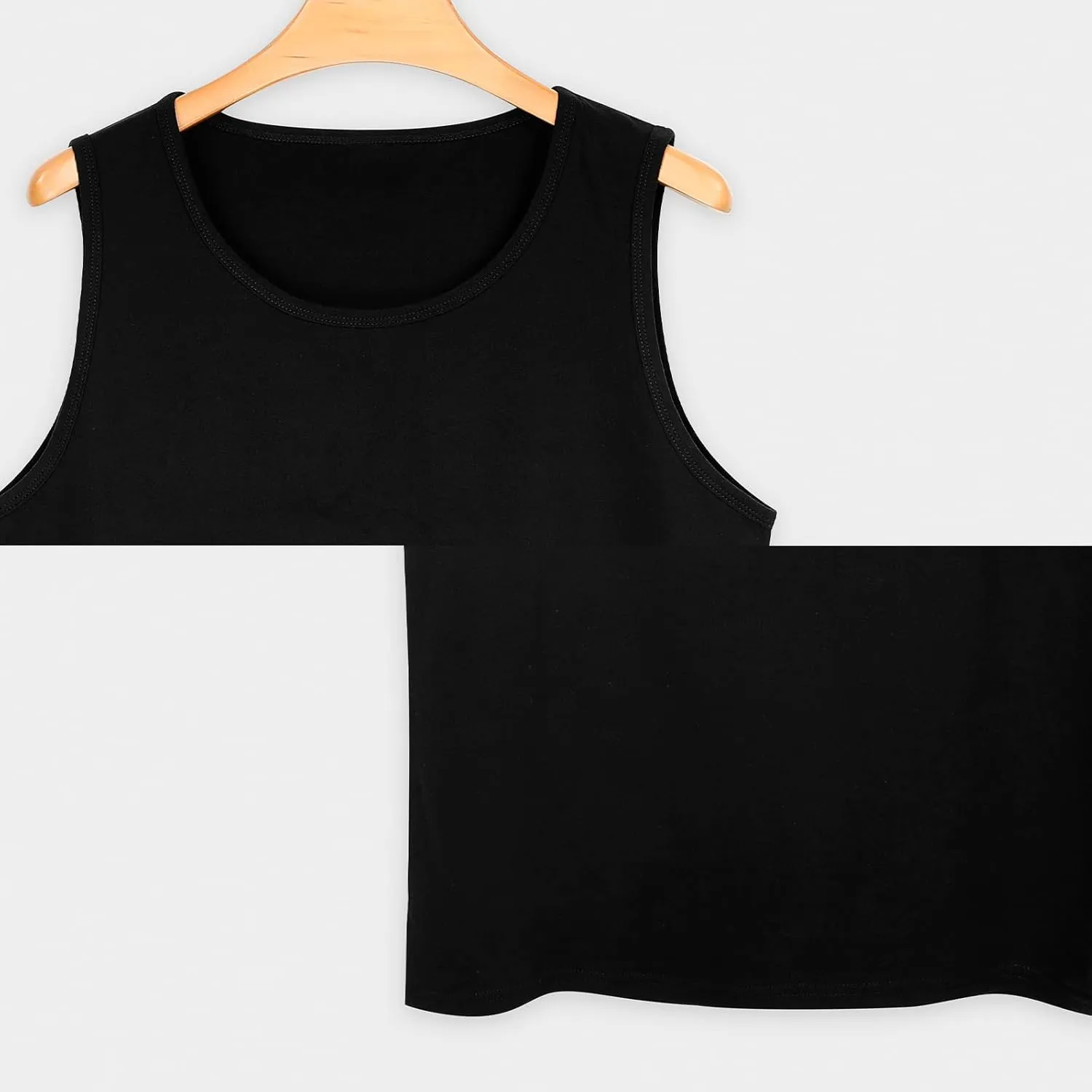 Green Bird with Hat and Skateboard Mens Tank Top Cotton Undershirt Crewneck Sleeveless Shirt for Summer