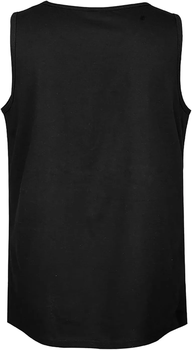 Green Bird with Hat and Skateboard Mens Tank Top Cotton Undershirt Crewneck Sleeveless Shirt for Summer