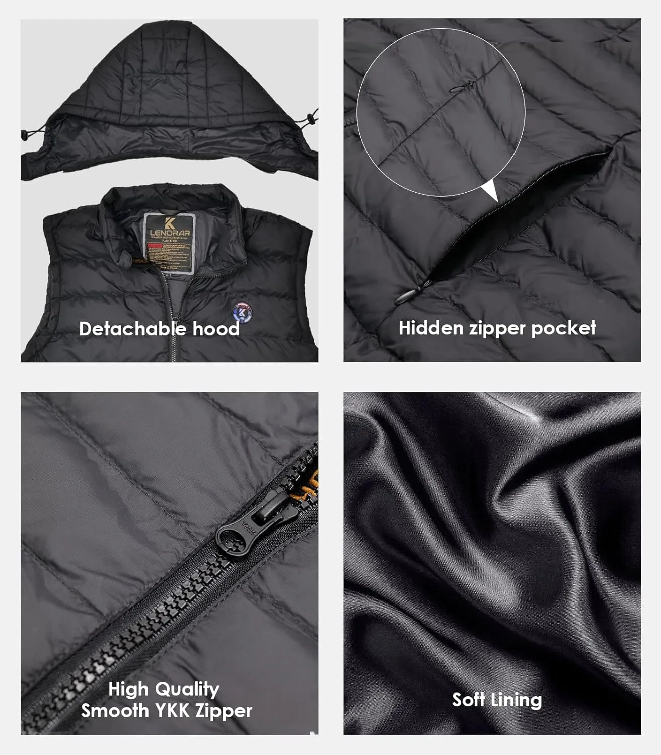 Heated Vest for Women: With Battery Pack Included Winter Warm Heating Outwear Vests Jacket- Gifts for Women
