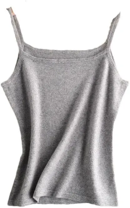 Hgvcfcv Womens undershirts camisole Wool Knitted Sling Solid Camis