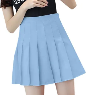 High Waisted Skirts for Women Fashion Pleated Summer Tummy Control A-Line Casual Midi Skirts Girls Trendy Clothes
