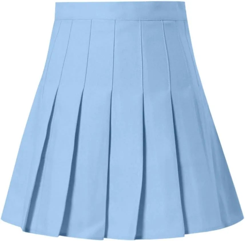 High Waisted Skirts for Women Fashion Pleated Summer Tummy Control A-Line Casual Midi Skirts Girls Trendy Clothes