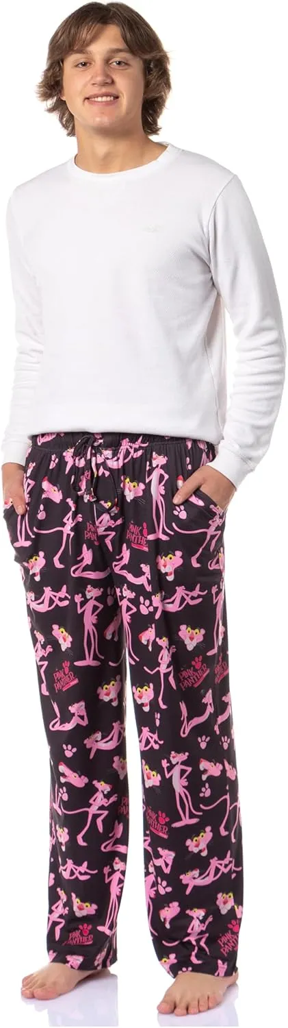 INTIMO The Pink Panther Men's Poses Print Adult Sleep Lounge Pajama Pants