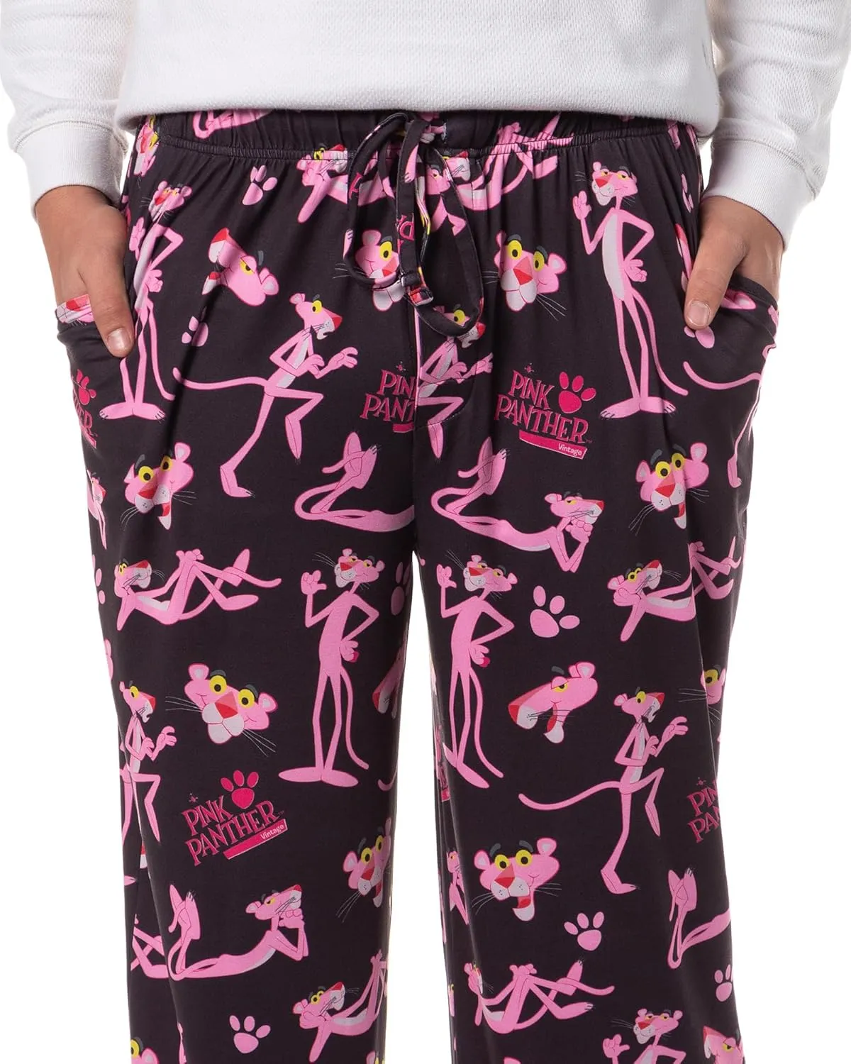 INTIMO The Pink Panther Men's Poses Print Adult Sleep Lounge Pajama Pants