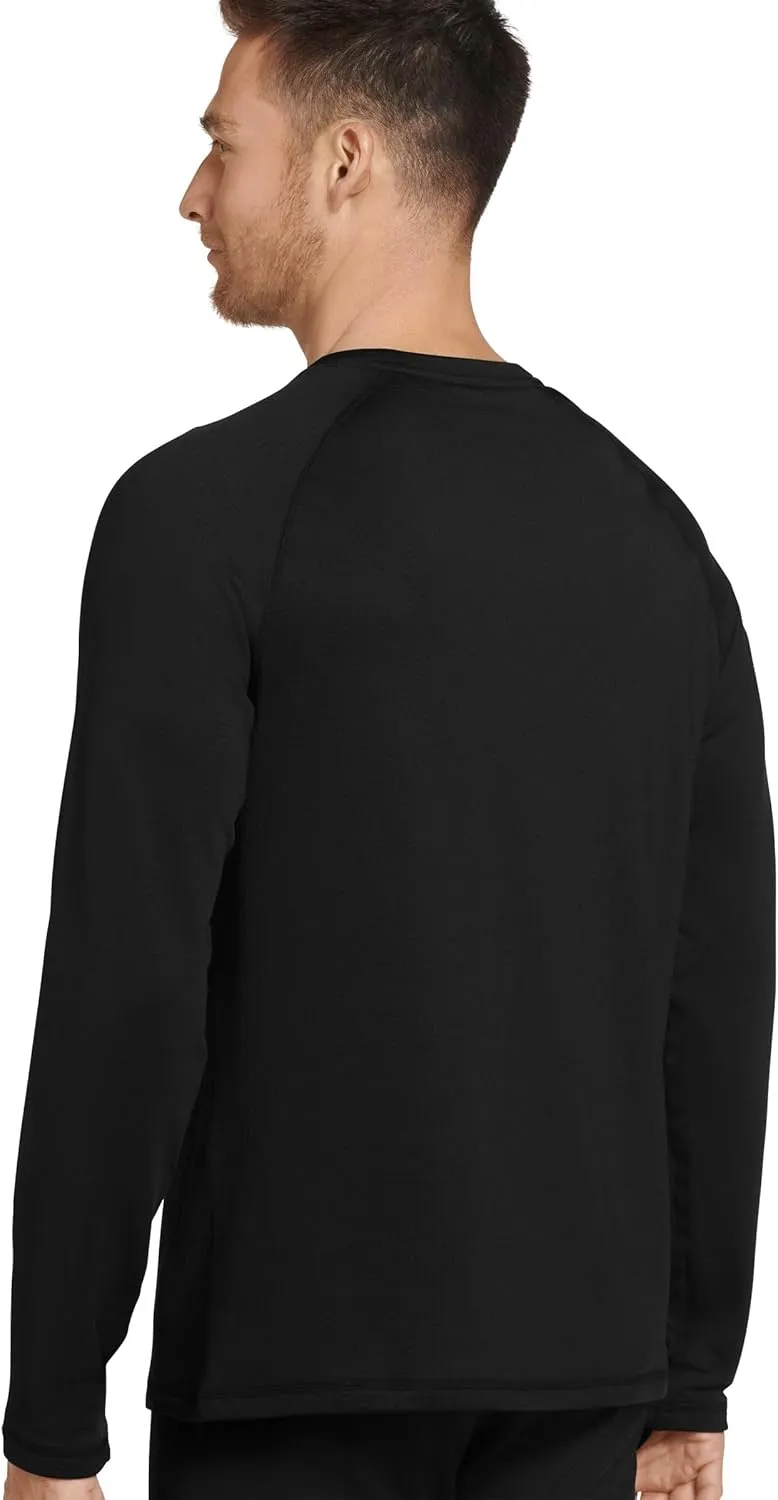 Jockey Men's Baselayer Grid Fleece Thermal Long Sleeve Crew