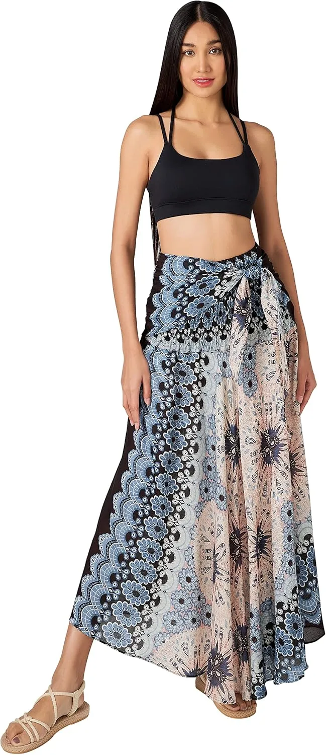 Joob Joob Long Boho Skirts for Women - Bohemian Hippie Maxi Summer Skirt