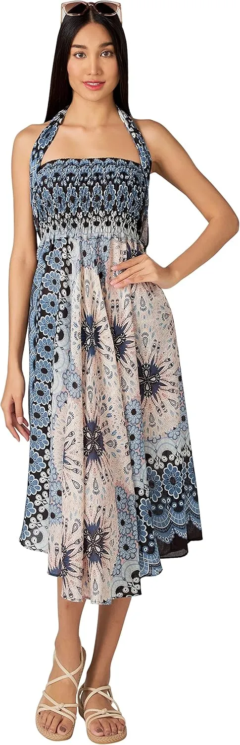Joob Joob Long Boho Skirts for Women - Bohemian Hippie Maxi Summer Skirt