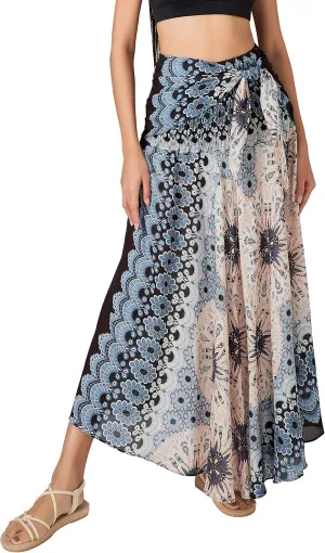 Joob Joob Long Boho Skirts for Women - Bohemian Hippie Maxi Summer Skirt