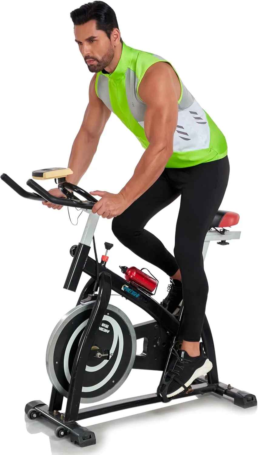 Little Donkey Andy Men's Half Zip Breathable Cycling Vests Reflective Sleeveless Jerseys Lightweight Bicycle Running