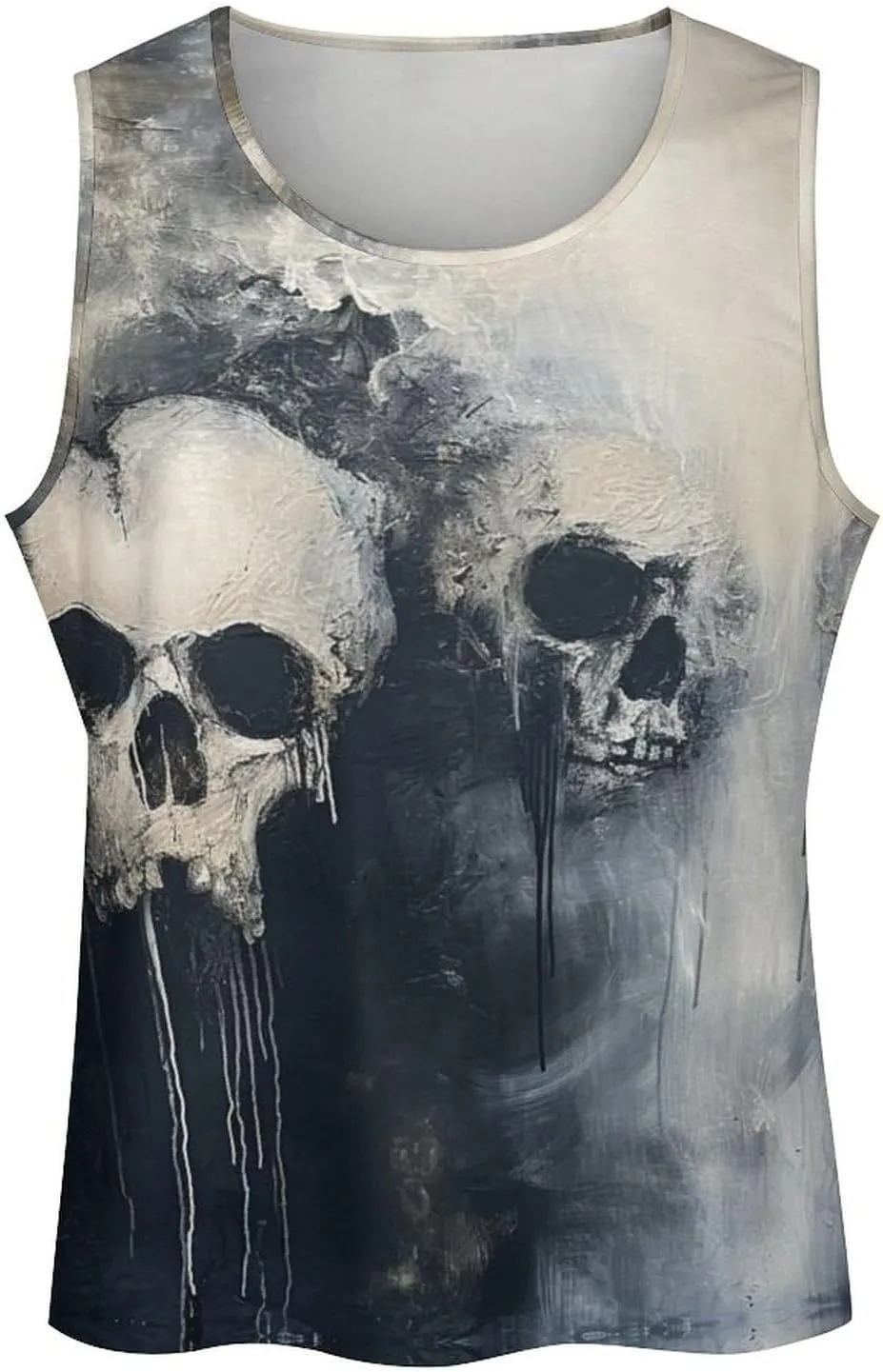 MARSVOVO Graphic Tank Tops for Men Summer 2024 Vintage Graffiti Casual Breathable Quick-Dry Muscle Soft Underwear