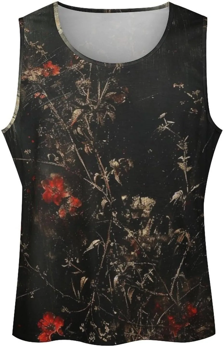 MARSVOVO Graphic Tank Tops for Men Summer 2024 Vintage Graffiti Casual Breathable Quick-Dry Muscle Soft Underwear