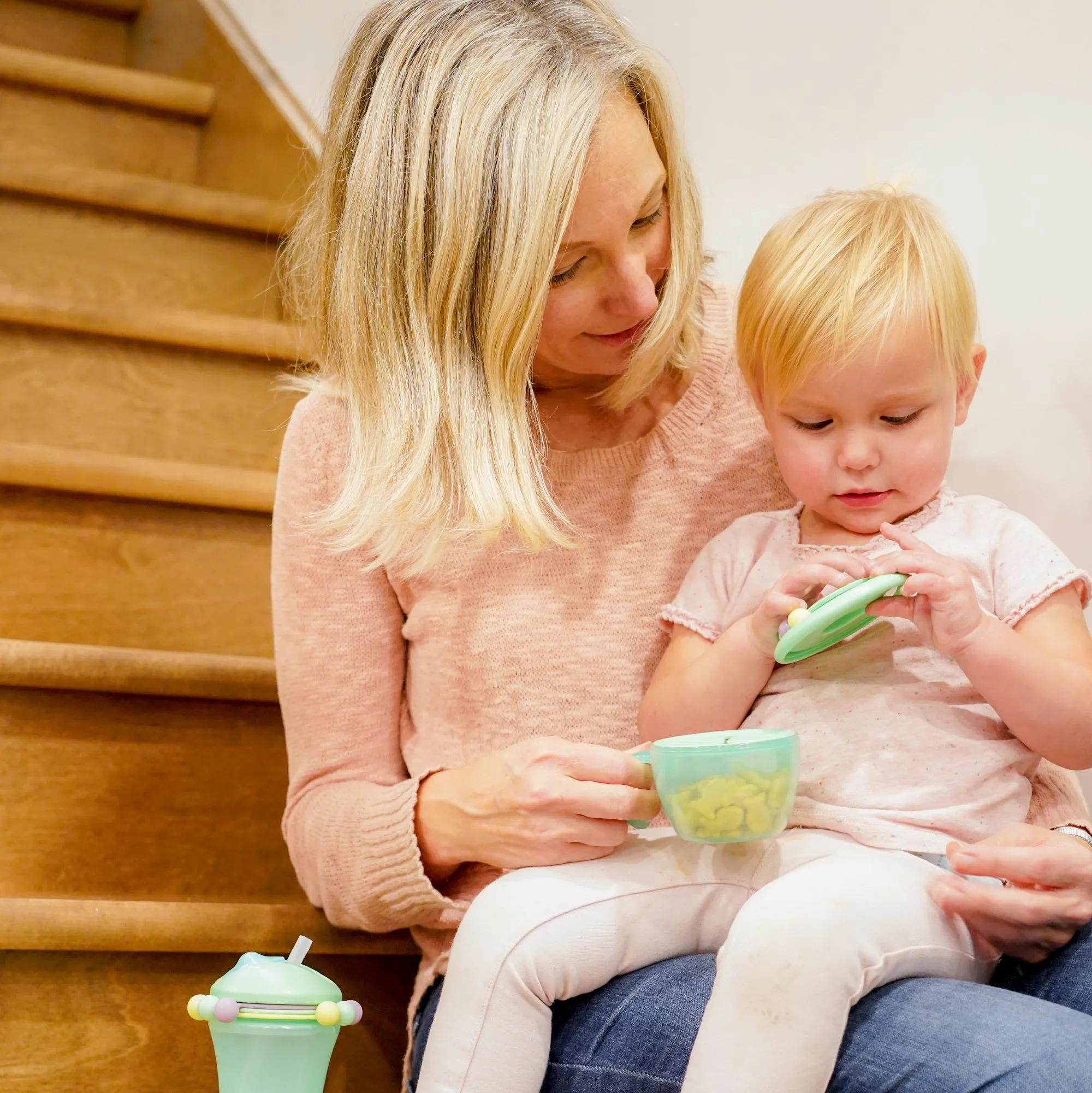 melii Snack Container - Safe, Spill-Proof, and Playful Food Storage with Educational Beads for Babies, Toddlers, and Kids - BPA-Free & Versatile Snacking Solution