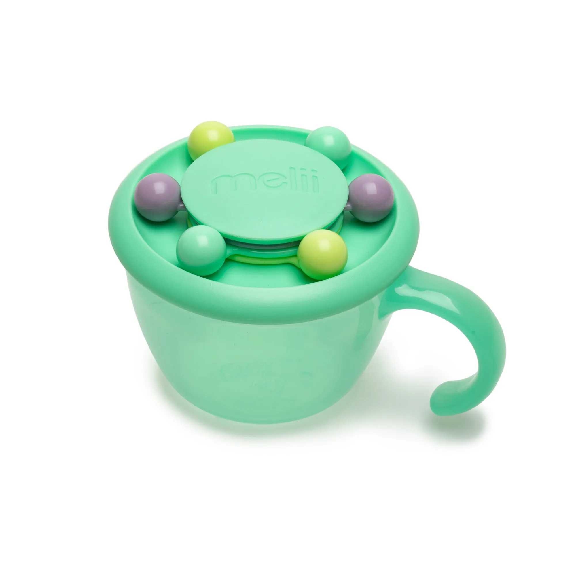 melii Snack Container - Safe, Spill-Proof, and Playful Food Storage with Educational Beads for Babies, Toddlers, and Kids - BPA-Free & Versatile Snacking Solution