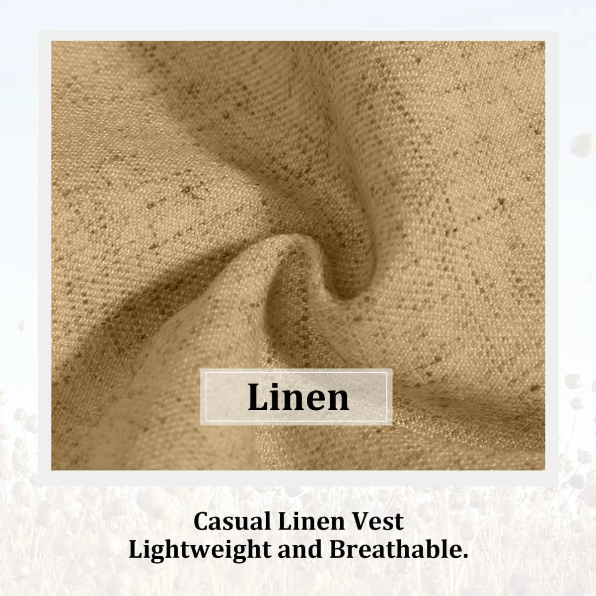 Men Linen Vest Casual Suit Vests Regular Fit Beach Wedding Waistcoat For Mens Groomsmen Party Dress Vest