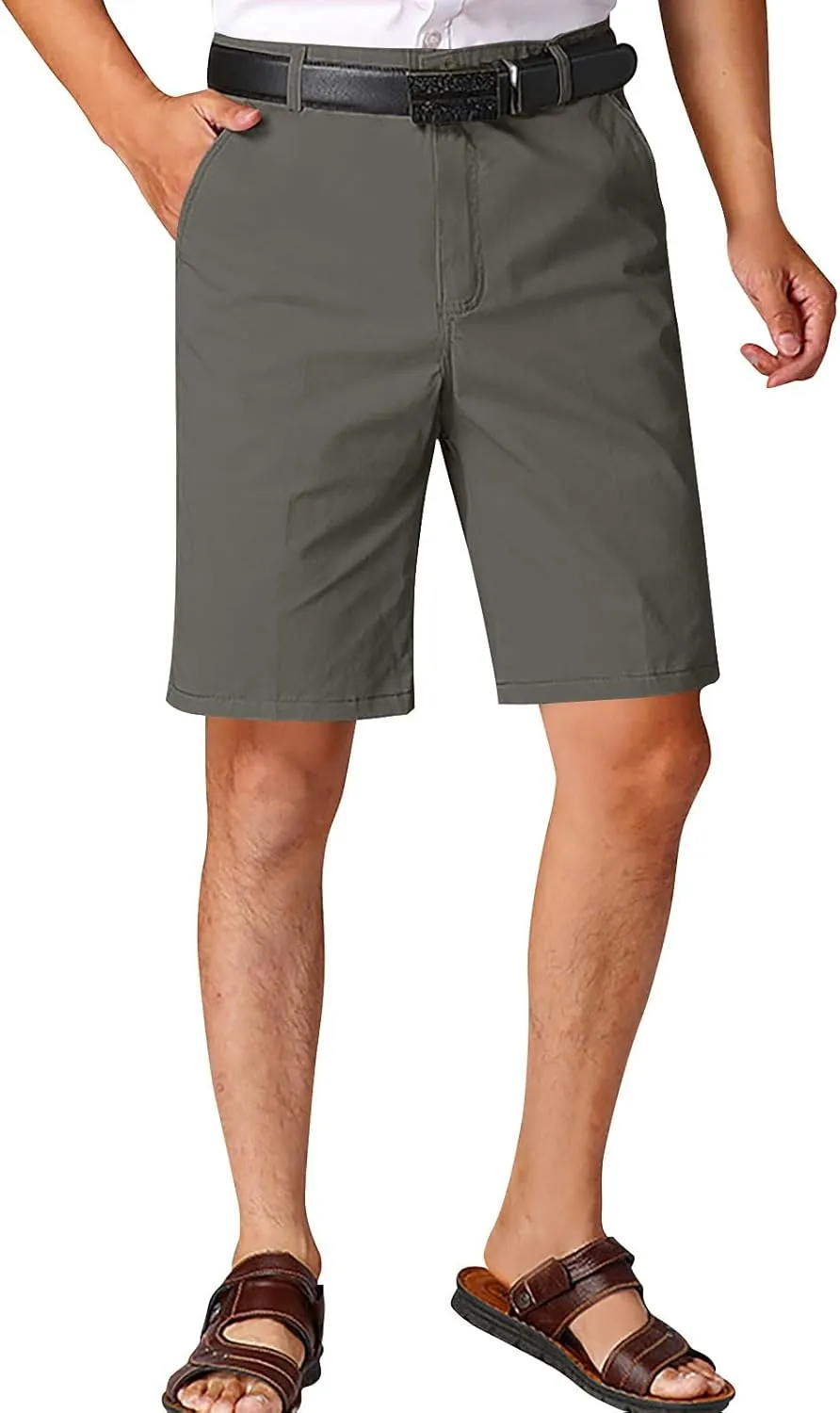 Men's Golf Shorts 2025 Mens Shorts Stretch Flat Front Work Dress Short Lightweight Hiking Chino Cargo Pants Straight