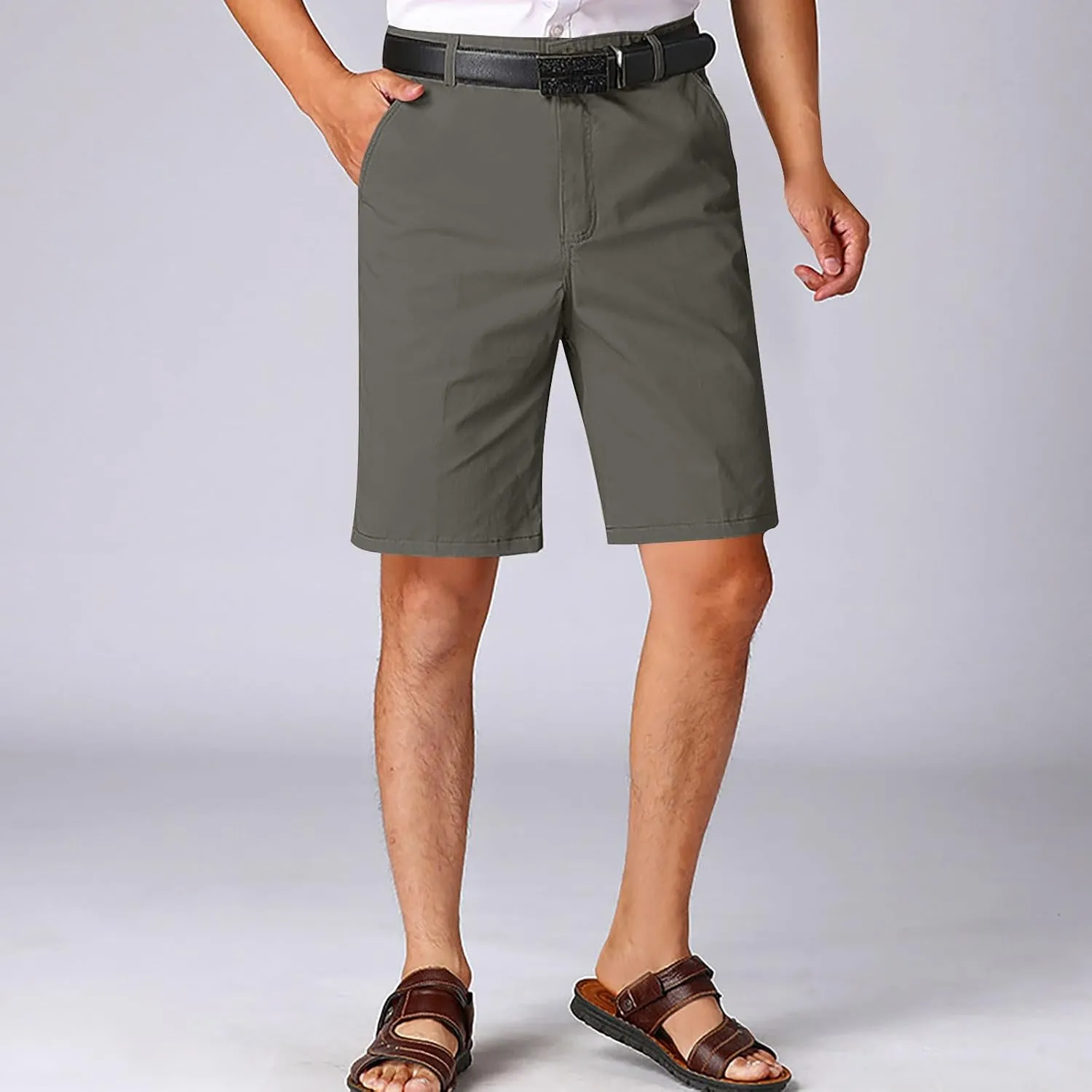 Men's Golf Shorts 2025 Mens Shorts Stretch Flat Front Work Dress Short Lightweight Hiking Chino Cargo Pants Straight