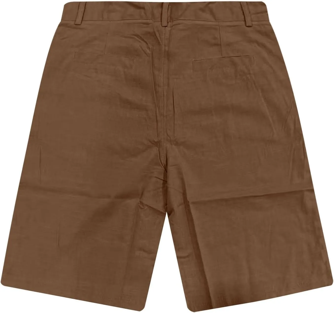 Mens Linen Shorts Elastic Waist Shorts Casual Summer Lightweight Cotton Linen Pants with Pockets