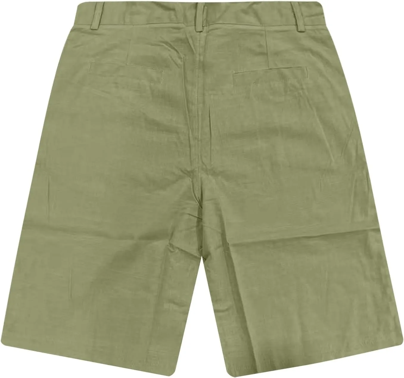 Mens Linen Shorts Elastic Waist Shorts Casual Summer Lightweight Cotton Linen Pants with Pockets