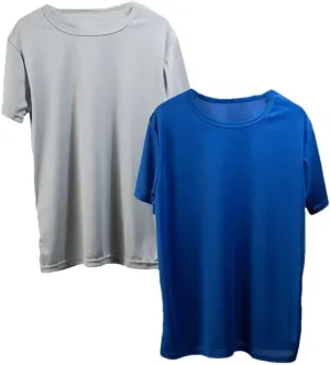Men's Quick Dry Gym Shirts 2 Pack Workout Tees for Running Fitness Summer Short Sleeve Athletic Tops