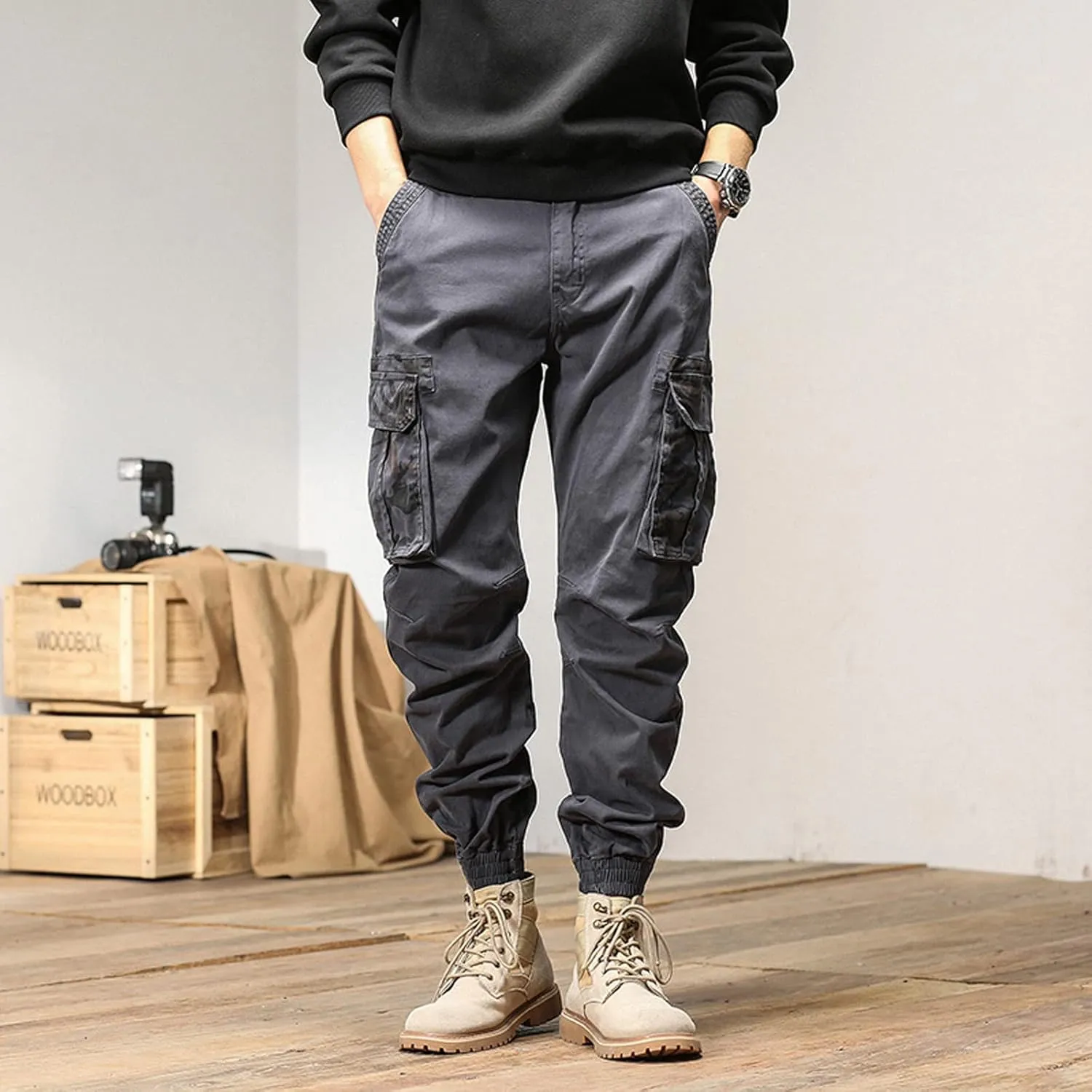 Mens Workout Cargo Sweatpants for Men Men's Fleece Lounge Pants Mens Fleece Active Athletic Workout Jogger Sweatpants
