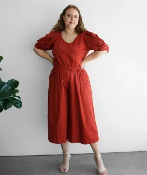 MOANA cropped pants in Rust