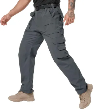 NATUVENIX Tactical Pants for Men Stretch, Ripstop Mens Work Pants Lightweight Hiking Cargo Pants Men Water Resistant