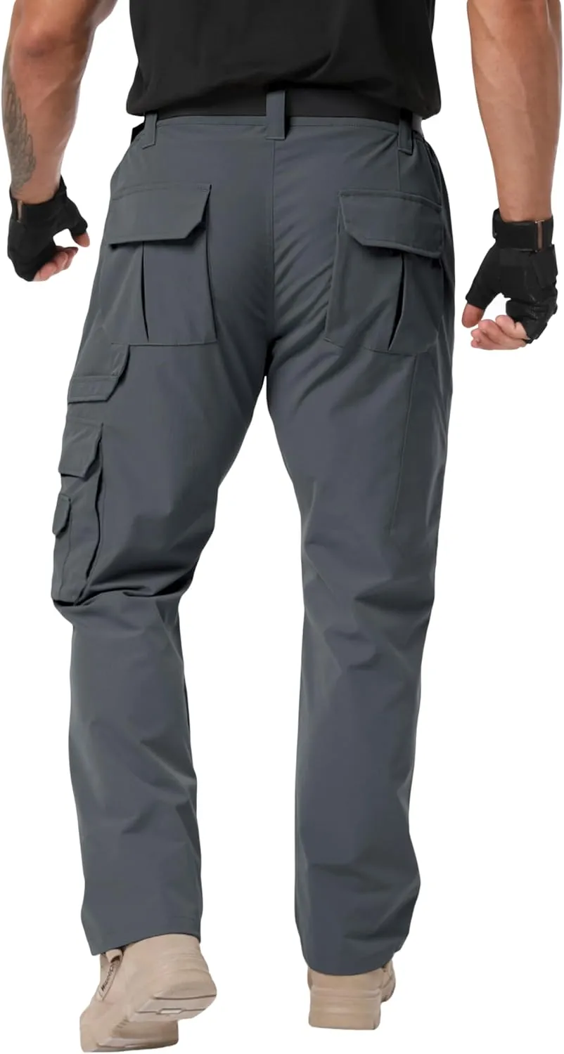 NATUVENIX Tactical Pants for Men Stretch, Ripstop Mens Work Pants Lightweight Hiking Cargo Pants Men Water Resistant