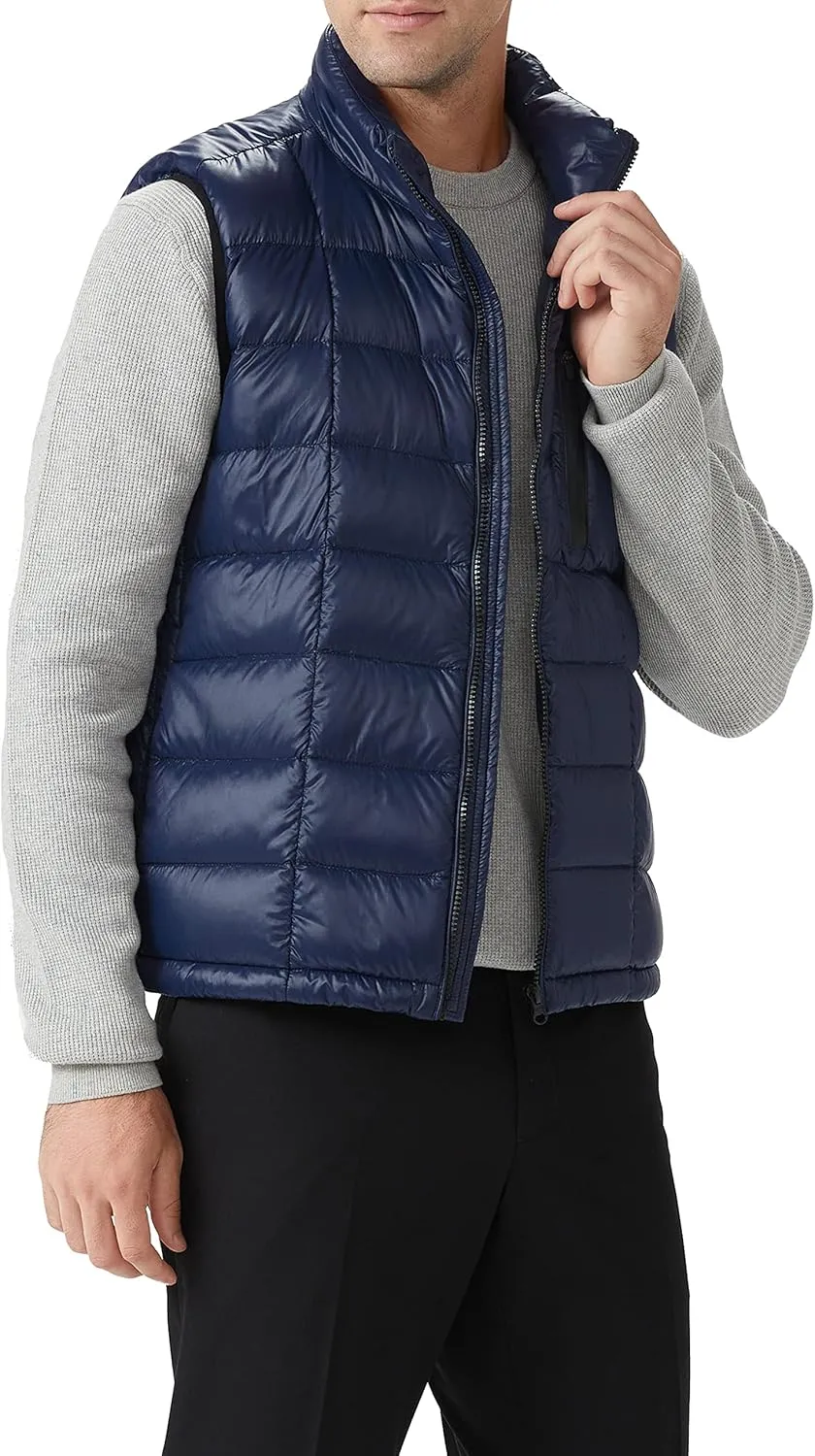 Orolay Men's Ultra Lightweight Down Vests Quilted Packable Winter Vest with Stand Collar